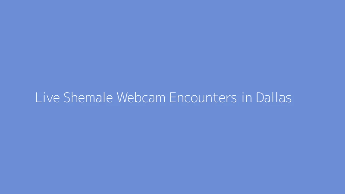 Live Shemale Webcam Encounters in Dallas