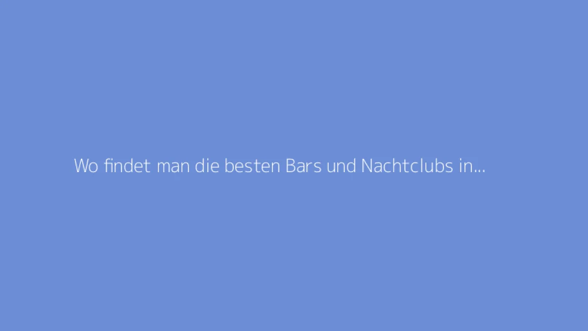 Wo findet man die besten Bars und Nachtclubs in Mannheim?